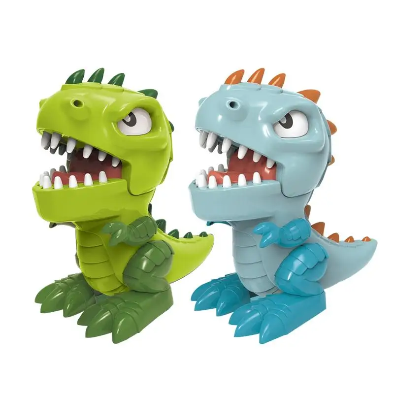 Dinosaur Teeth Toys Cartoon Tabletop Board Tricky Game Push Tooth Down Game Cute Funny Toys Push Tooth Down Game For Family