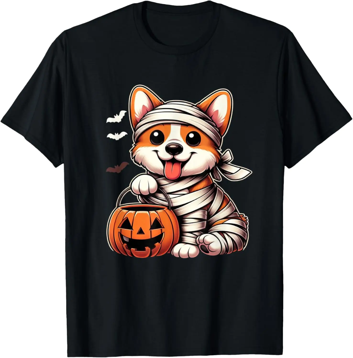 Cute Halloween Costume Welsh Corgi Mummy Dog Lover T-Shirt