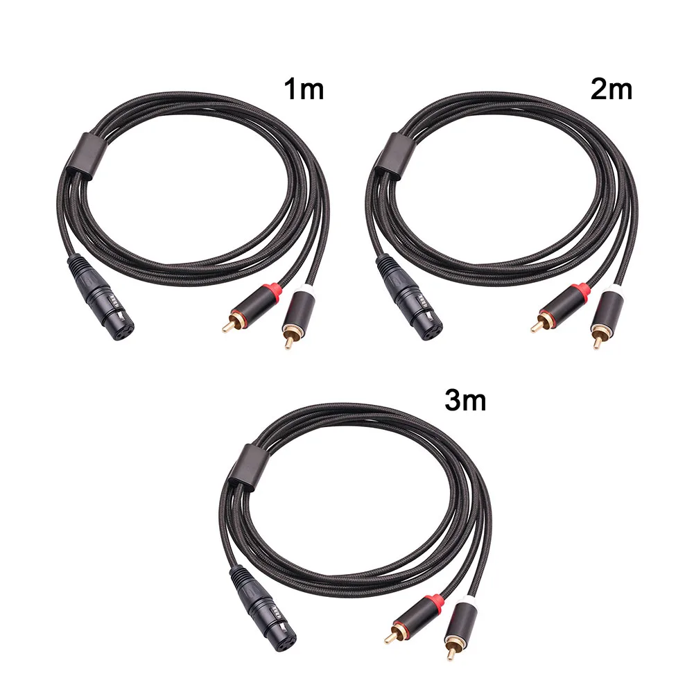 Brand New Musical Instruments Audio Cable Mic Cable 3-core XLR XLR Cable Adapter Dual Lotus Pro Audio Equipment