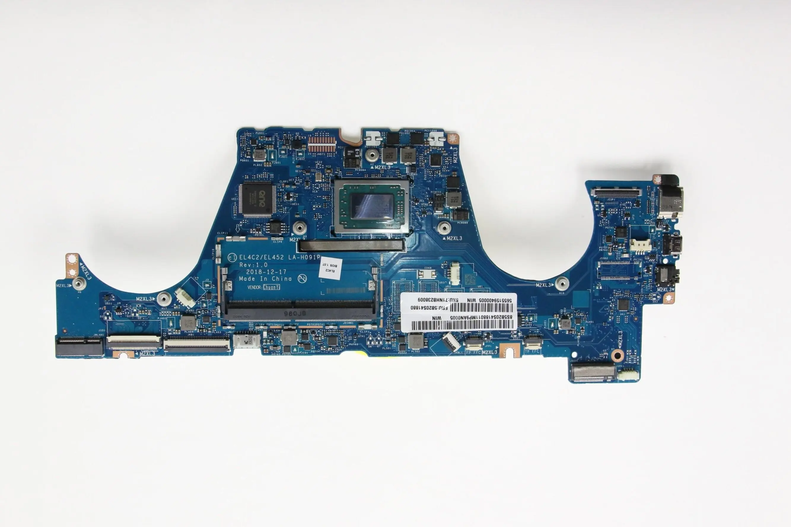 SN LA-H091P FRU 5B20S41880 CPU R53500U C81N6 UMA 0G FP EL4C2 EL452 IdeaPad C340-14API FLEX-14API S540-14API Laptop motherboard