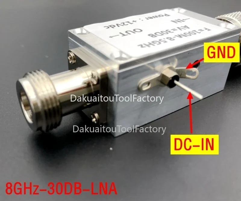 LNA 100 MHz bis 8,5 GHz rauscharmer Verstärker HF-Verstärker CNC-Gehäuse Hohe Linearität