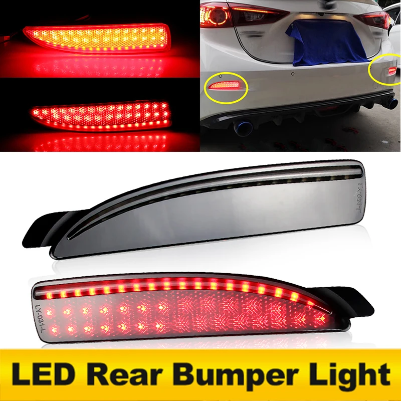 

2PCS LED Rear Bumper Reflector Lights For Mazda 2 DY For Mazda 3 Axela BM/BK5P/BKEP/K3P For Mazda 5 CR19 For Mazda 6 Atenza GJ