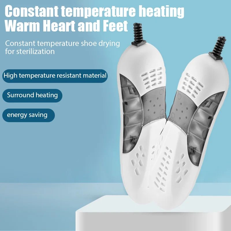 10W EU/US Plug Portable Shoe Dryer Foot Warmer Protector Boot Odor Deodorant Dehumidify Device Light Shoes Drier Heater