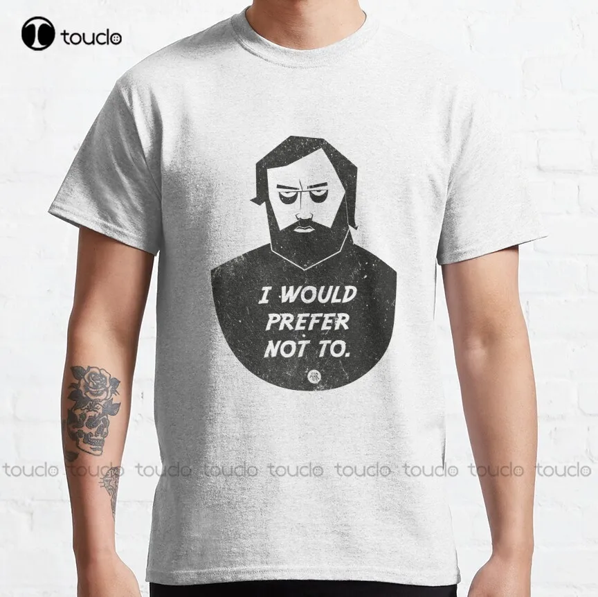 Slavoj Zizek - I Would Prefer Not To Classic T-Shirt Womens Tshirts Graphic Custom Aldult Teen Unisex Digital Printing Tee Shirt