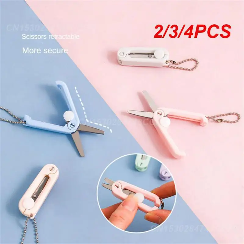 2/3/4PCS Portable Multifunction Universal Water Proof Anti-rust Home Scissors Morandi Slicer Safety Stainless Steel Tool Mini