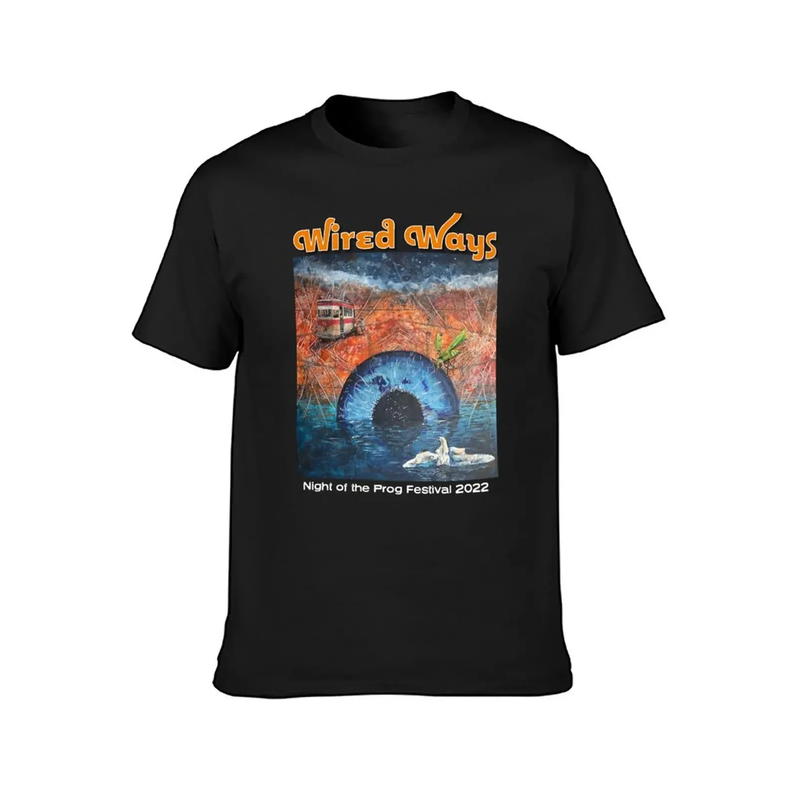 Wired Ways 2022 T-Shirt heavyweights blue archive shirts men