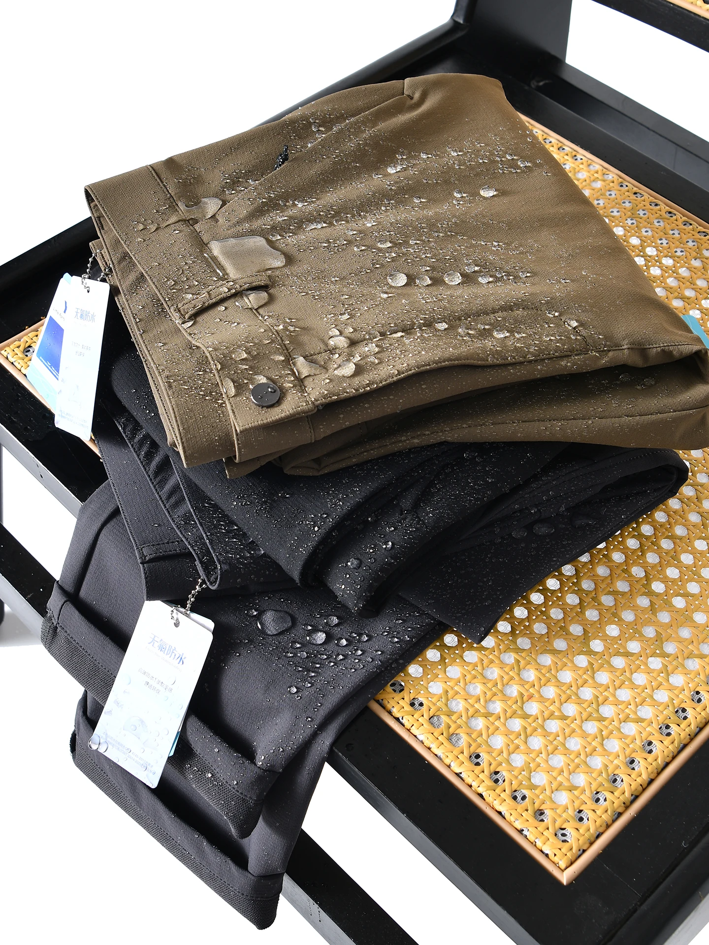 

Waterproof Outdoor Men's Casual Pants Elastic Sports Long Trousers 3D Tailoring Fall Winter Urban Style Nylon Fabric