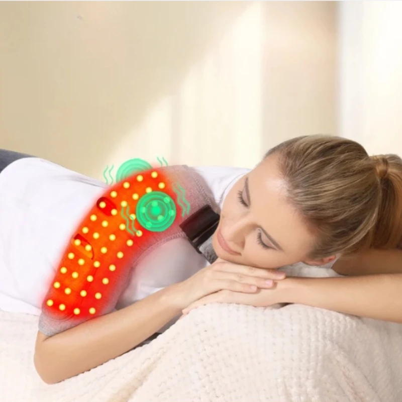Red Light Heating Massage Shoulder Guard Shoulder Massage Support Belt Strap for Joint Brace Care Muscle Relaxation