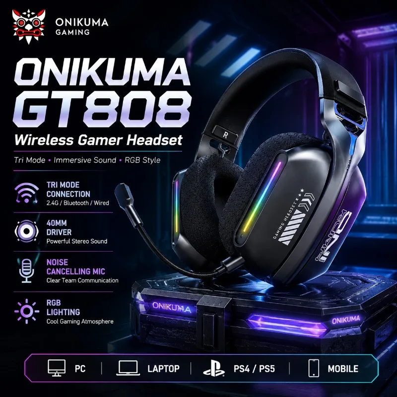 ONIKUMA GT808 Kablosuz Oyun Ku - Home Cinema Amazon incelemesi ve fiyatı