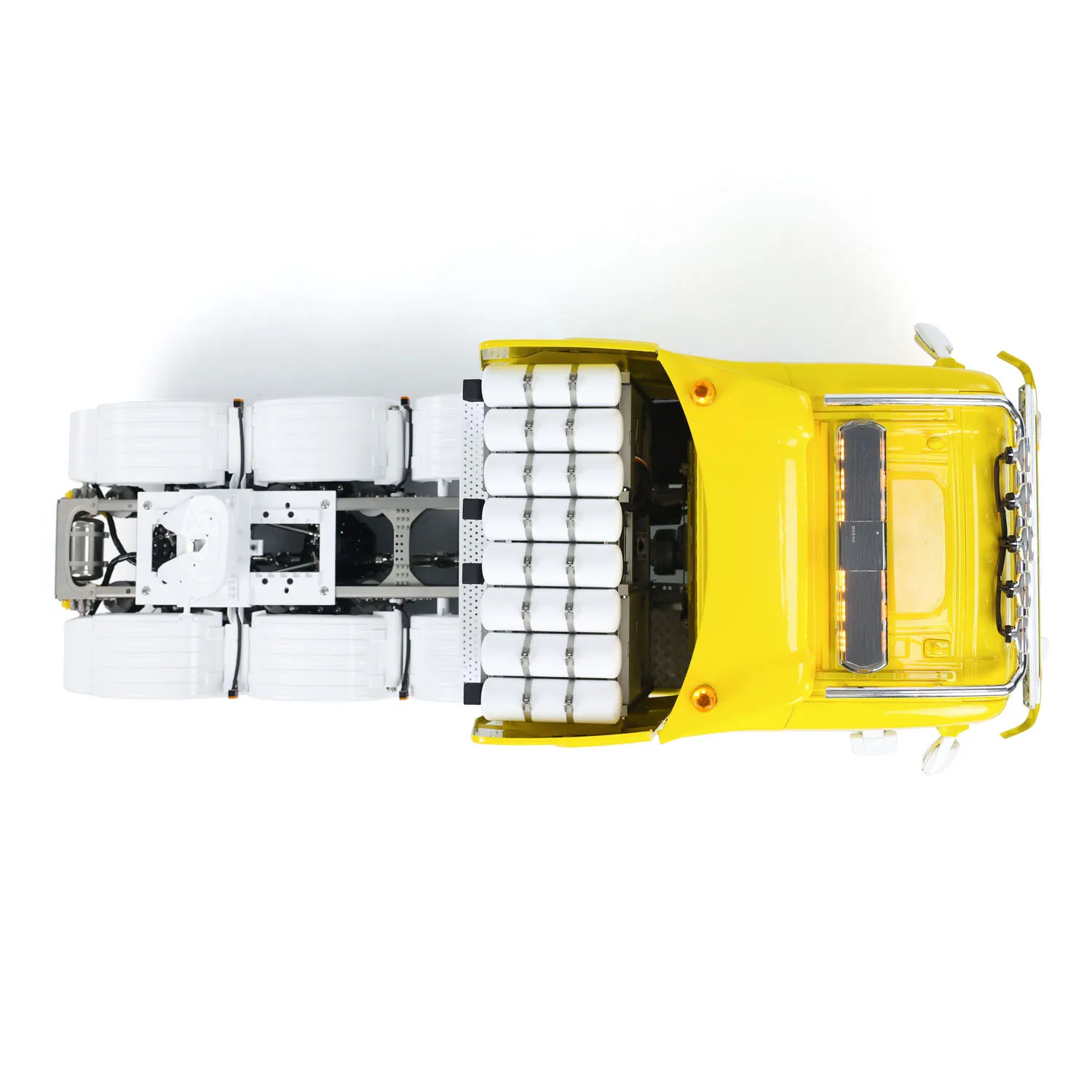 770S 1/14 RTR RC Tractor Truck 8x8 Electric Car Metal Chassis 3-speed Gearbox Sound Light Differential Lock Axles Vehicle Toy