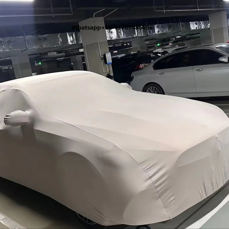High-Elastic Custom Fit  Car Cover Glossy Finish 99% UV 90% IR Protection Scratch Resistant Dustproof 4 Mil Thick Velvet