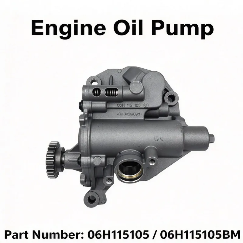 22 Teeth Engine Oil Pump Compatible with Audi A4 A5 A6, Part Number 06H115105 06H115105BM, Lubrication Replacement Part