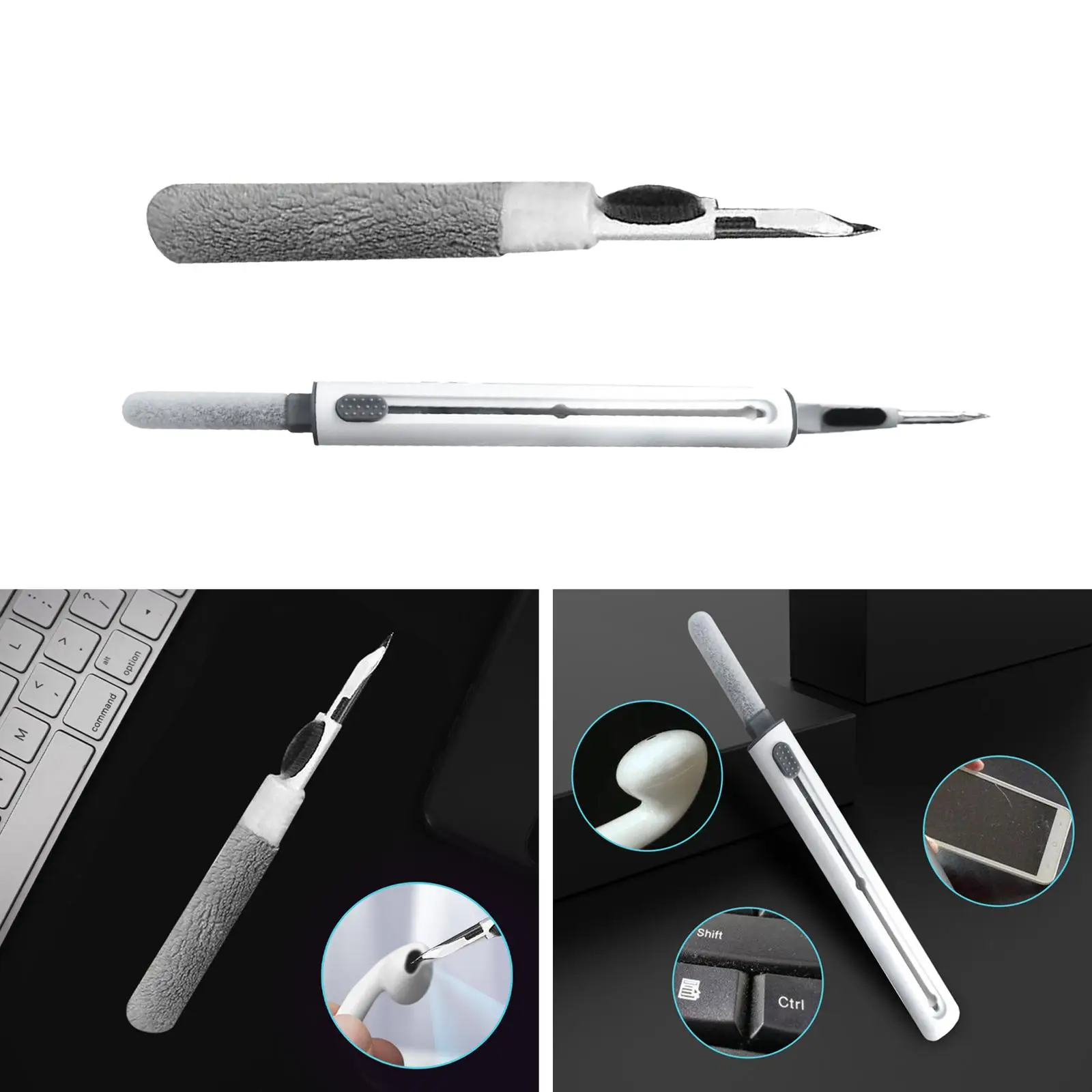 Bluetooth Earbuds Cleaning Pen for Keyboard Dust in Bluetooth Headset Box