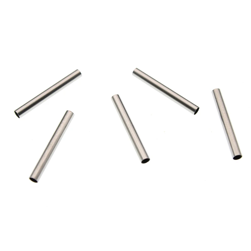 30PCS Stainless Steel Straight Long Tube Spacer Bead Accessories Jewelry Spacer Connector Bead for DIY Bracelet Necklace Making