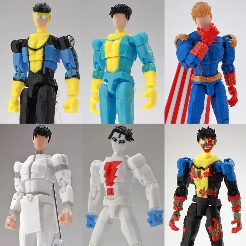 Hot Invincible Titan Action Figures Characters 3D Printed 9l Multi Joint Articulated Collectible Comic Toys For Anime Collectors