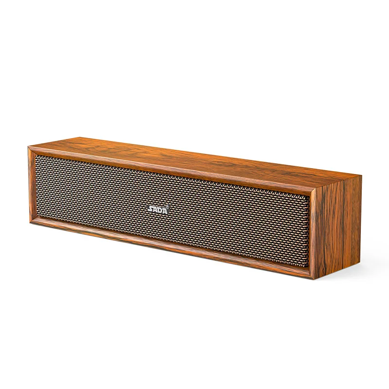 

New Trend Wooden Soundbar Bluetooth Speakers Music Acoustic System HIFI Stereo Music Surround Home USB Wired Computer Sound Box