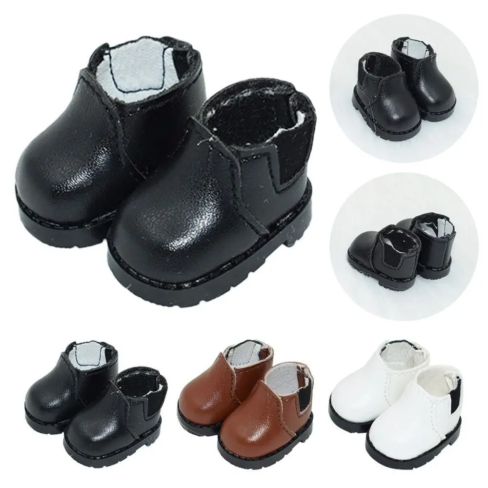 10cm/20cm Cotton Doll Leather Shoes Dolls Casual Wear Shoes Clothes Accessories Fashion Leather Boots DIY Doll Gift Toys