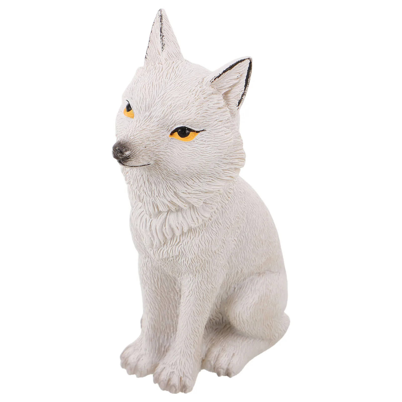 

Small Lifelike Fox Statue Decor for Miniature Garden Landscape - Cute Resin Animal Figure for Indoor Outdoor Patio Bonsai Plant