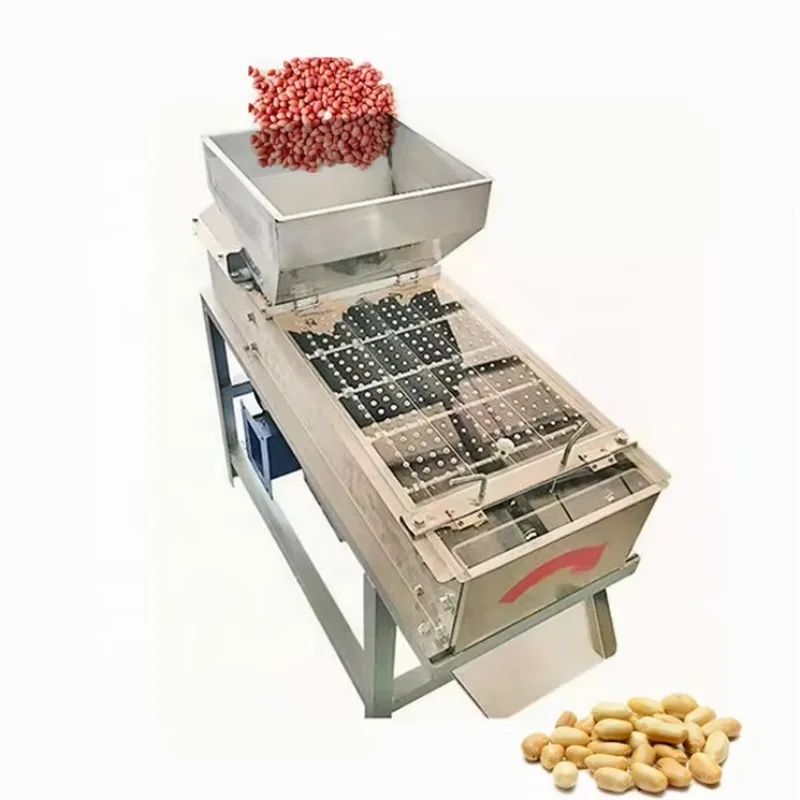 

Electric Peanut Machine Automatic Small Scale Coated Peanut Groundnut Selling Emery Roller Raw Peanut Red Peeling Machine