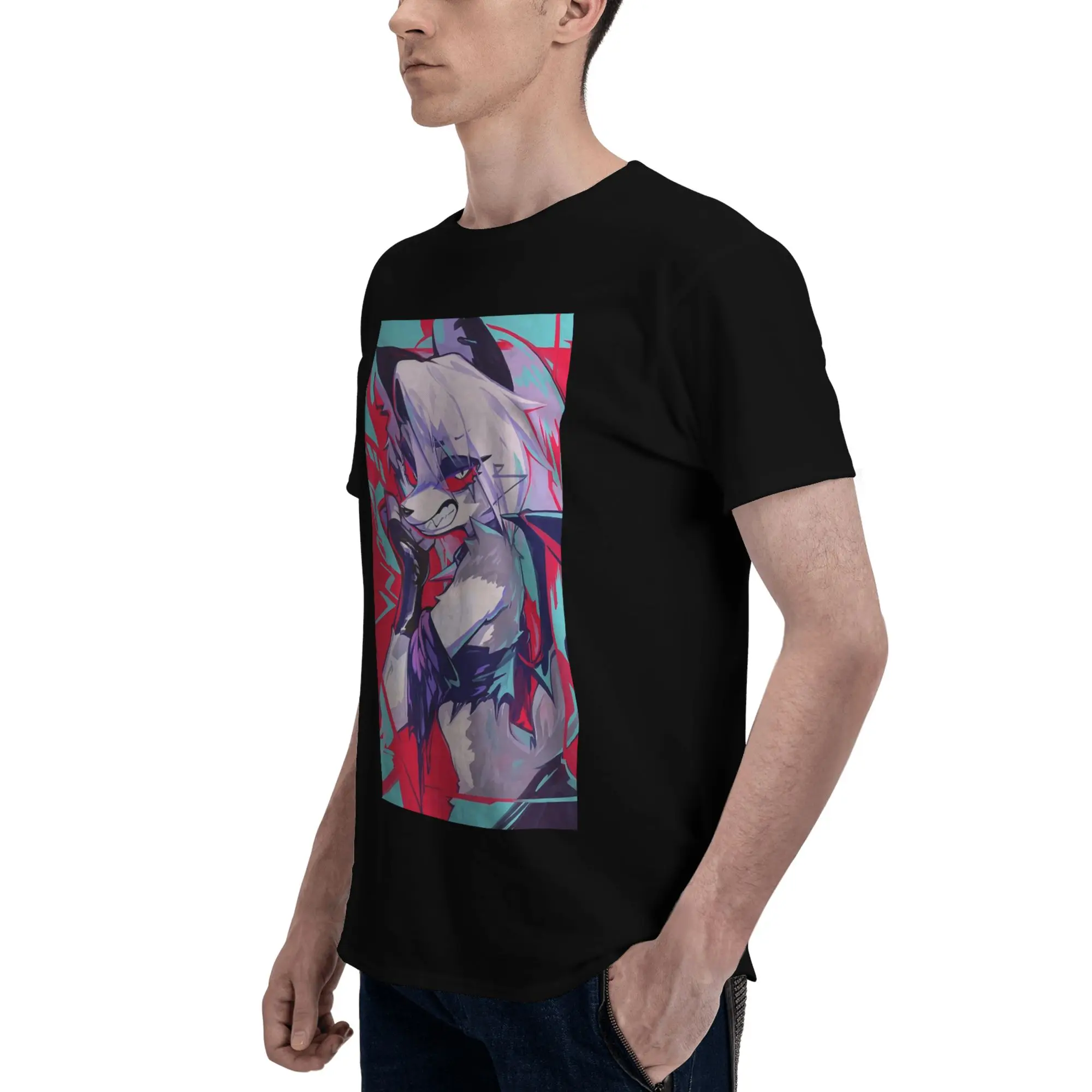 

Футболка Loona из 100% хлопка, мужские модные футболки, мужские футболки с круглым вырезом и коротким рукавом, S-6XL