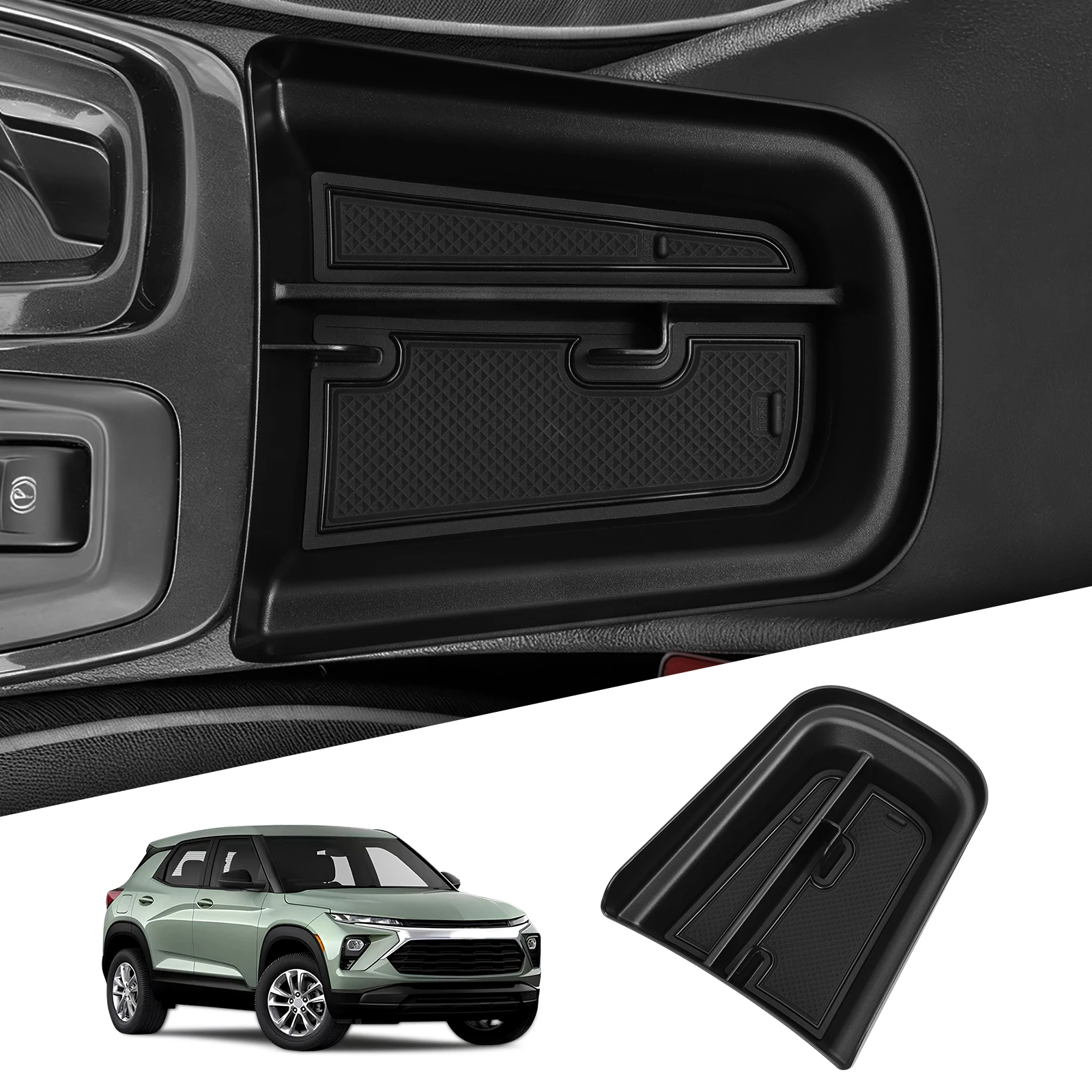 

LUCKEASY for Chevy Trailblazer 2021-2025 2026 Center Console Tray Car Central Storage Box Organizer Accessories Stowing Tidying