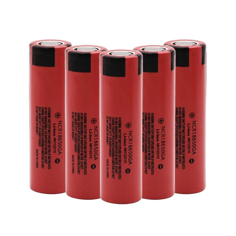 2024 NCR 18650GA high discharge 3.7V 3500mAh 18650 large capacity rechargeable battery flashlight flat top lithium battery