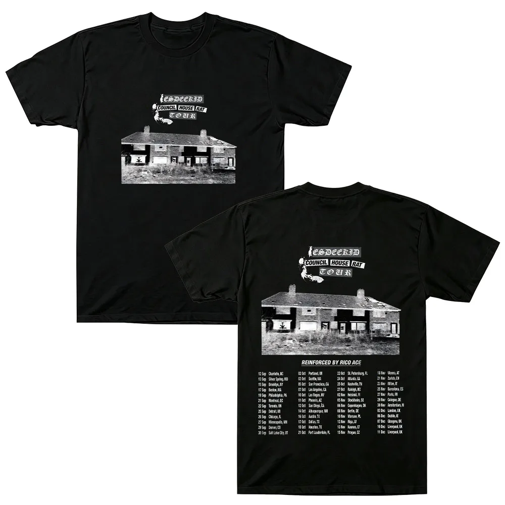 EsDeeKid Council House Rat Tour 2026 T-shirts  Pure Cotton Harajuku Aesthetic Tees Unisex Comfortable Short Sleeve Loose Clothes