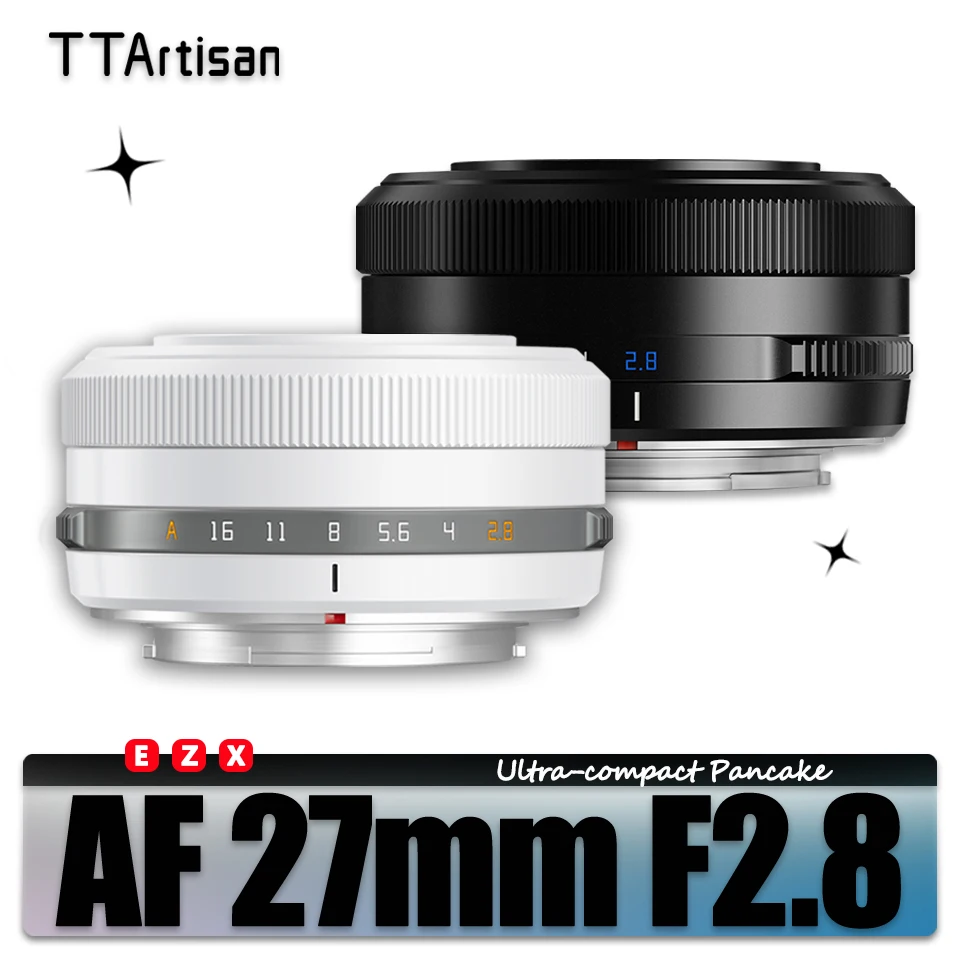 

TTArtisan AF 27 мм F2.8 APS-C объектив для беззеркальной камеры Sony A5000 A7RIII ZVE10 Fuji XA7 XT30 XT100 XE4 Nikon Z50 Z5 ZFC