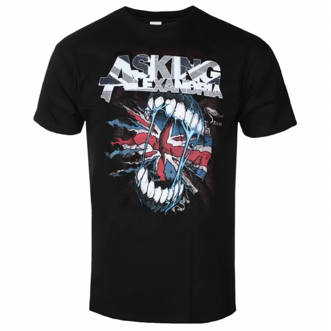 2026 New Cool Asking Alexandria - This World Pattern Printed T-shirt - Metal Core Band T-shirt Suitable for Both M