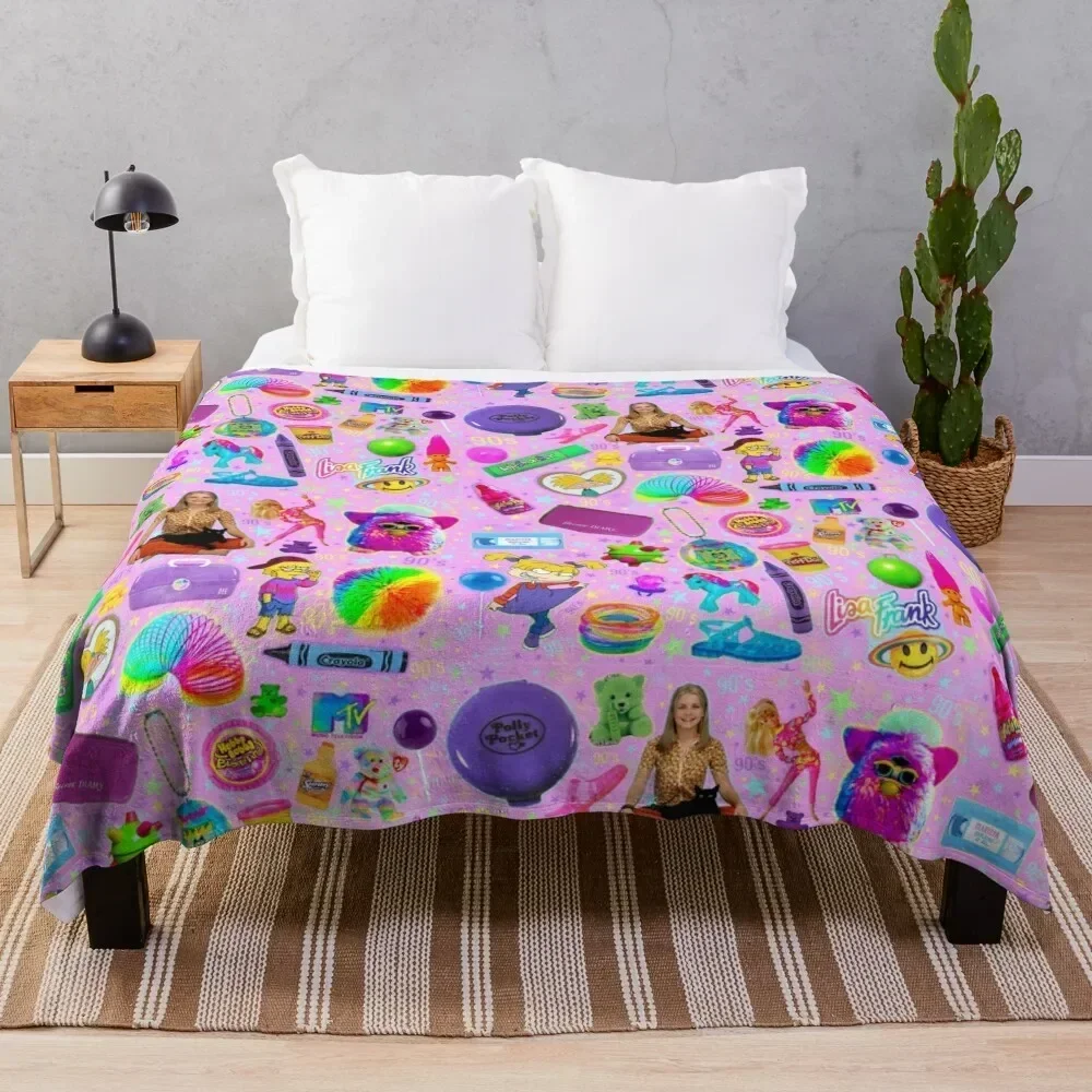 Bubblegum Nineties Throw Blanket