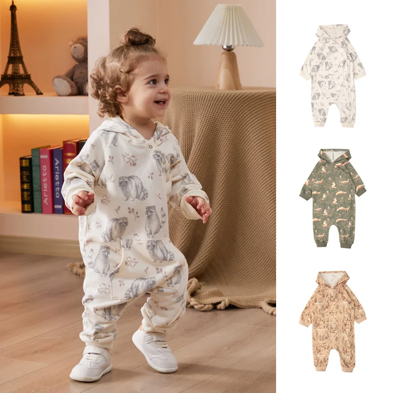 Spring Autumn Infant baby boy girl Romper Jumpsuit/climbing suit cotton Long-sleeved Top Fashion Homewear Soft Baby clothes