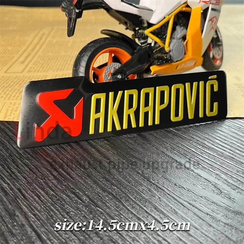 Akrapovic 오토바이 배기 스티커, 금속 알루미늄 라벨, 내열성 자동차 스티커