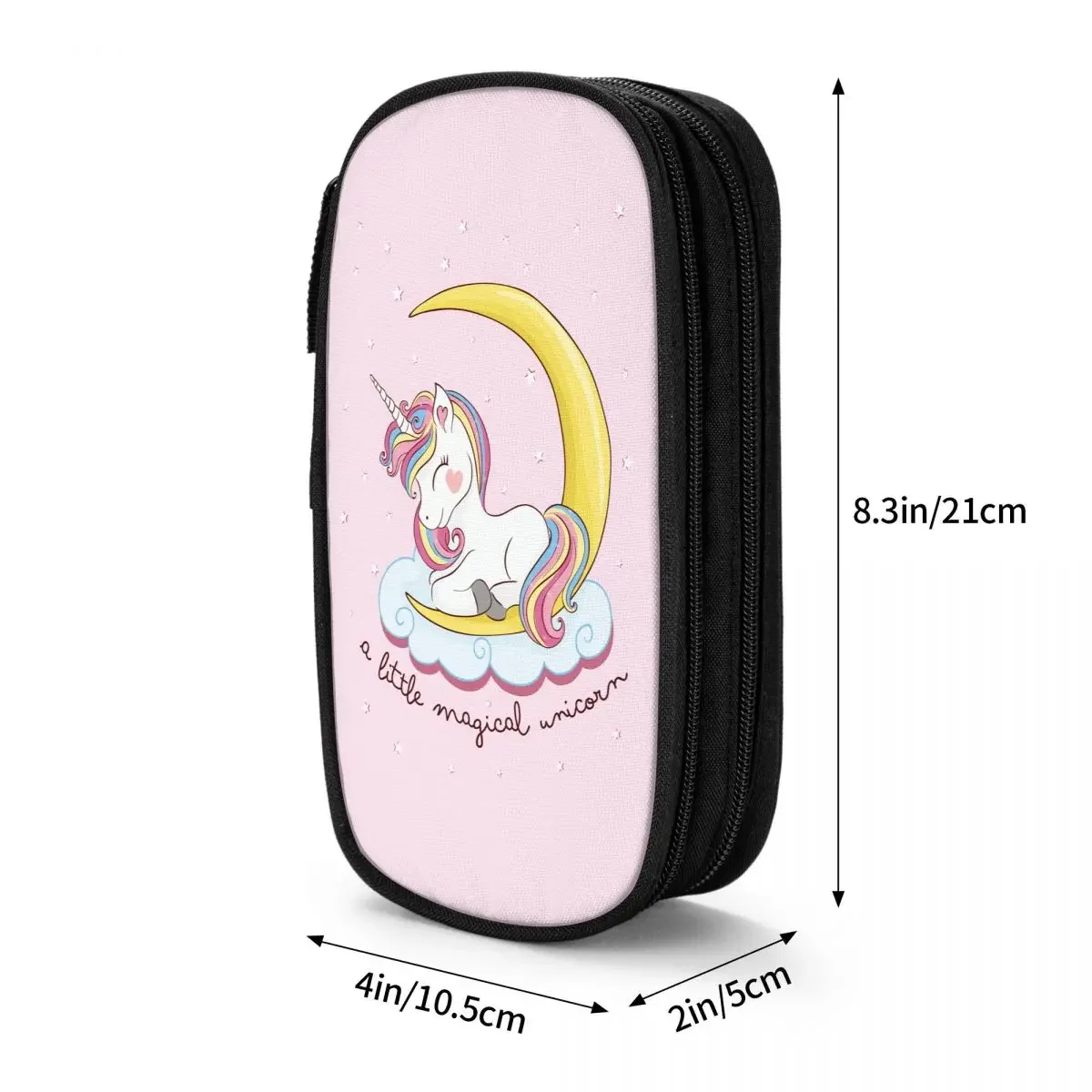 Rainbow Magical Unicorn Kids Plate Pencil Case Girls Room Decor Furniture Pen Box Bag Big Capacity School Supplies Pencilcases view 6