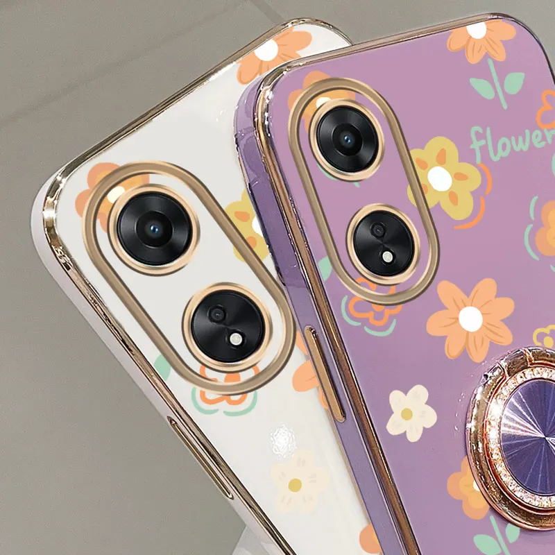 البرسيم حزام لطيفة زهرة حامل هاتف الحال بالنسبة ممن لهم A38 A36 A76 A58 A57 A74 A78 A5 A7 A79 A95 A60 A18 A53 A17 A16 4G 5G الظهر