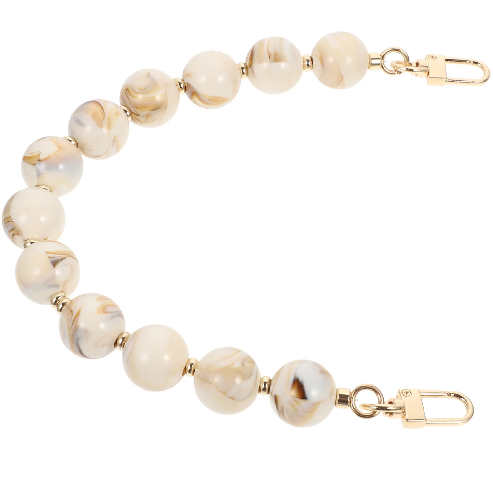 

Round Beaded Bag Chain Purse Strap Handle Replacement for Handbag Clutch Mini Evening Tote Bucket Bag Durable Stylish