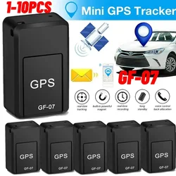 1-10PCS GF-07 GPS Tracker Car Real Time Tracking Vehicle Anti-Theft Pets GPS Mini Locator Strong Magnetic Mount SIM Message