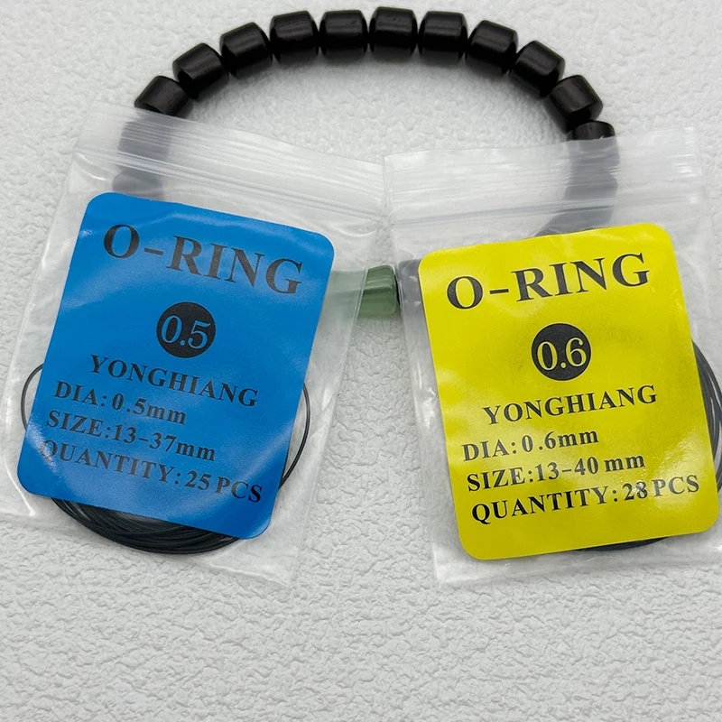 Watch Case Back Cover O-Ring Water-Resistant Gaskets 0.5 0.6 0.7 0.8 0.9Model Silicone Sealing Rings Watch Case Rubber Gaskets