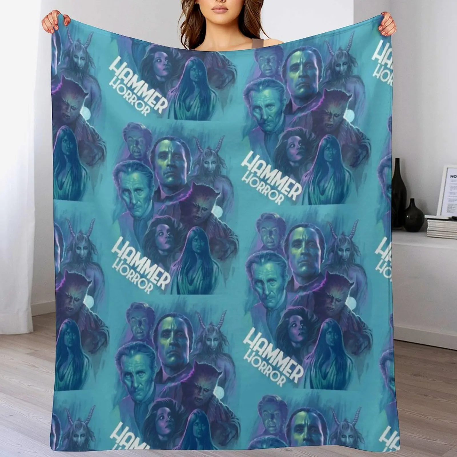 Hammer Horror Montage Throw Blanket Furrys christmas decoration Thermals For Travel Blankets