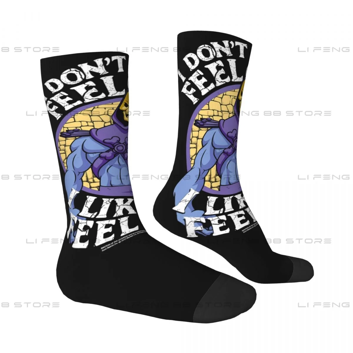 I Like To Feel Evil Masters Of The Universe Unisex Winter Socks Cycling Happy Socks Street Style Crazy Sock