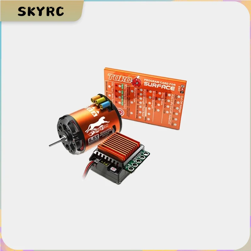 SKYRC Cheetah 1/10 CS60 60A Sensored ESC with 8.5T-21.5T Brushless Motors (4000KV-1600KV) for high-performance RC cars