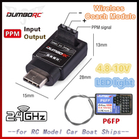 DUMBORC Remote Control Model Car Ship Boats Wireless Coach Module P6FP Receiver 2.4G 6 Channel for X5P X6PM X10P X6P Transmitter
