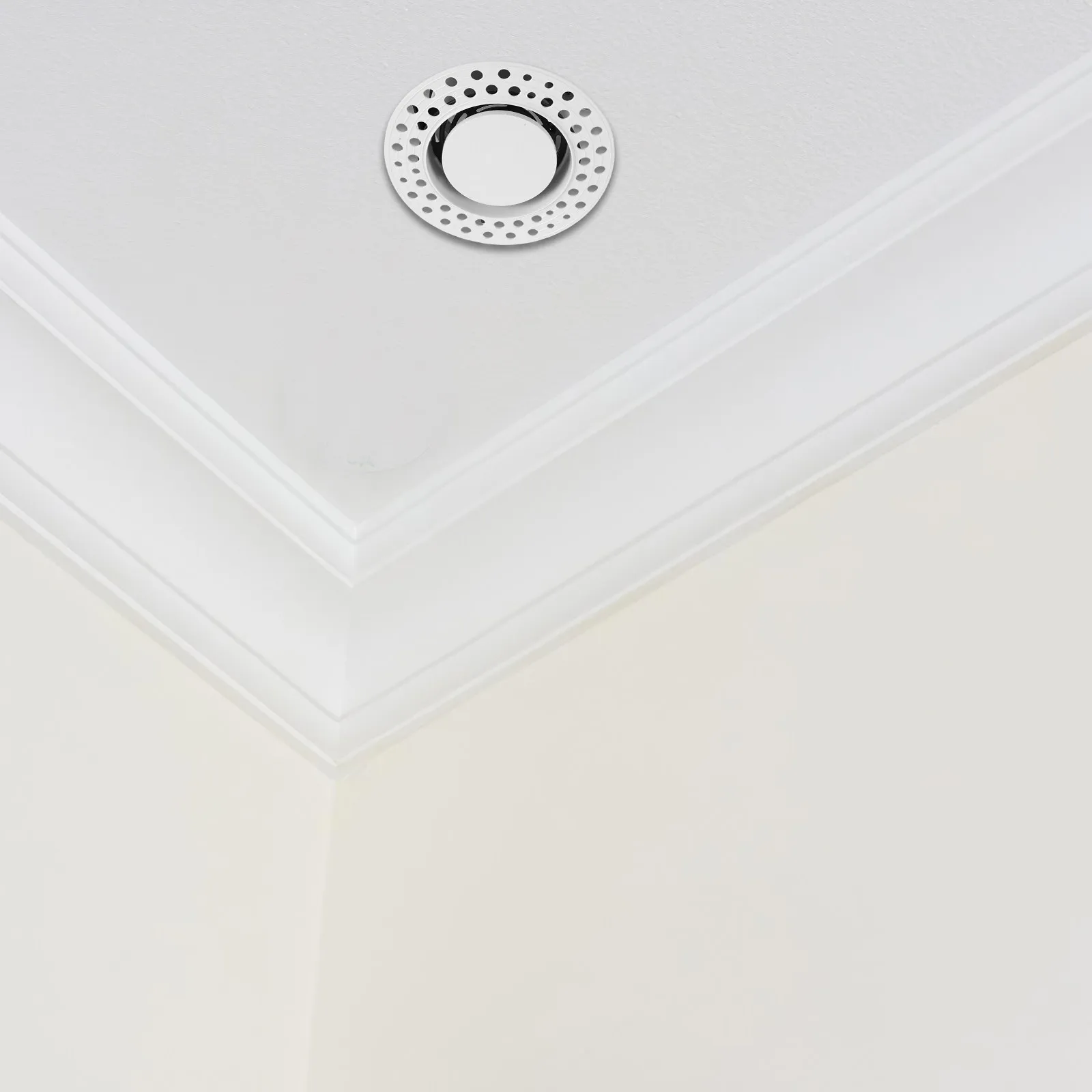 Round Ac Air Outlet Vent Adjustable Air Diffuser for Ceiling Installation Quiet Operation Resilient ABS Material Home Office