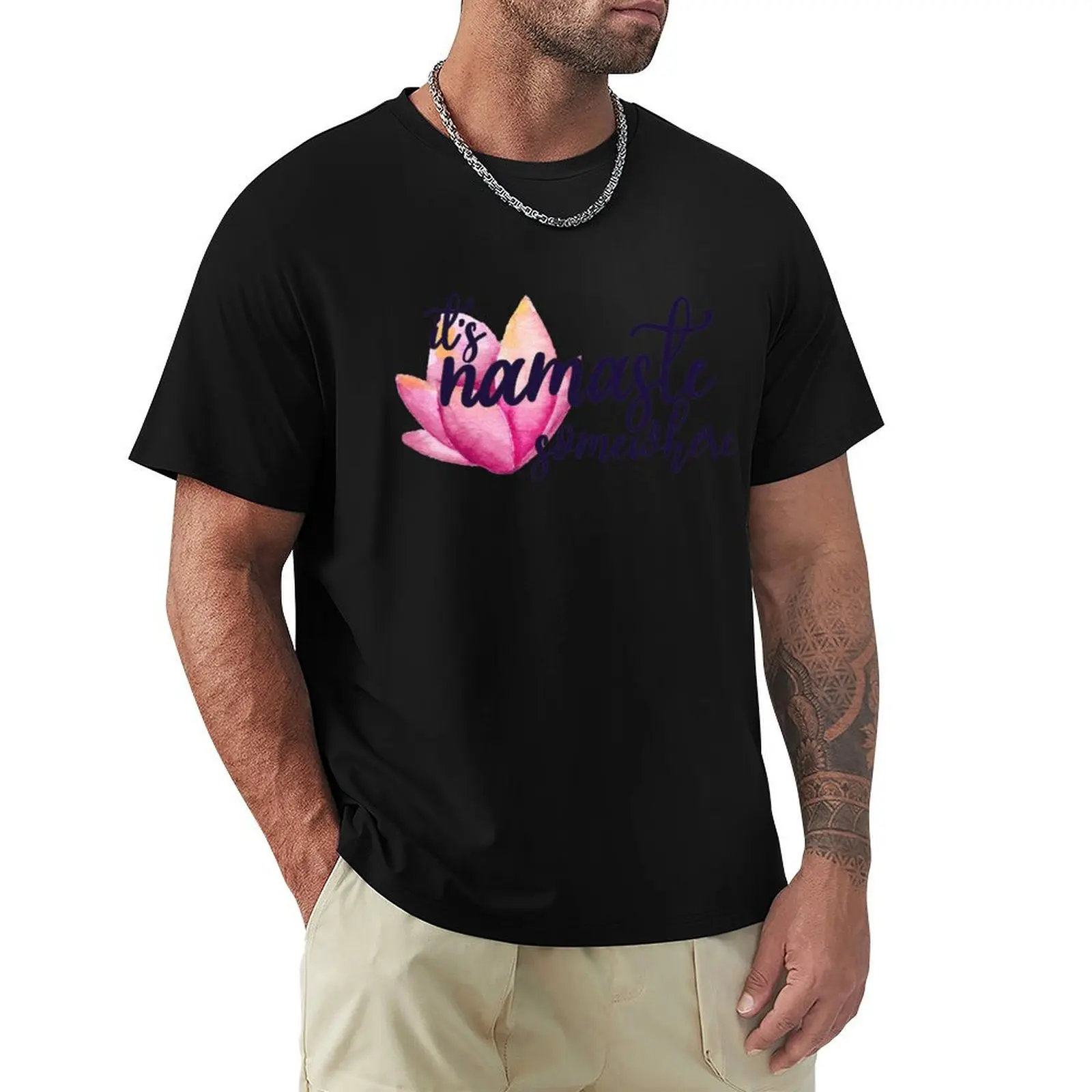 it's namaste somewhere T-Shirt Essential Solid Color T-Shirt