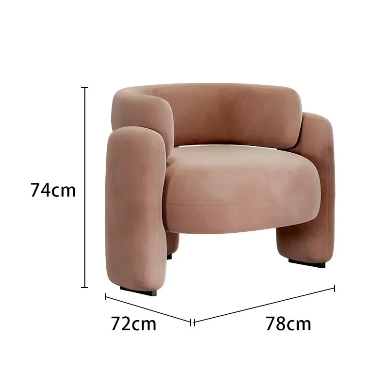 Sillas de sala de estar de estilo nórdico para el hogar, sillón moderno de lujo, color blanco, muebles para jugadores, MQ50KT