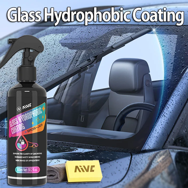 AIVC Glass Hydrophobic Coating Anti-Rain For Cars  Glass Waterproof Coating Spray Car Window Glass Hydrophobic Protection