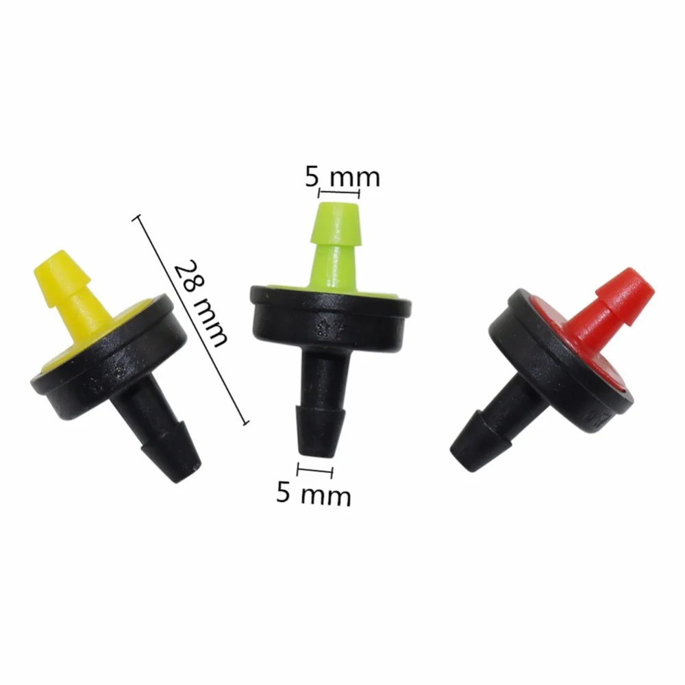 50PC Pressure Compensating Drip Irrigation Emitter 10/20/30 LPH Online Dripper for Agriculture Garden Greenhouse Watering System