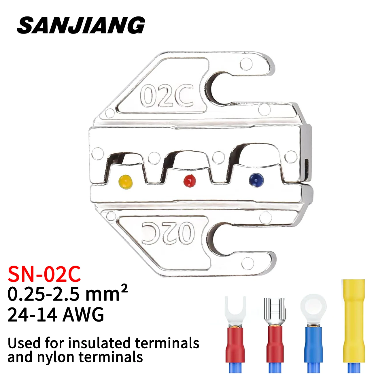 1pc SN Series Jaws For Crimping Pliers,4mm Installation Thickness,Crimp Insulated Tube/Spring Dupont Bare/Spring/Bare Tool