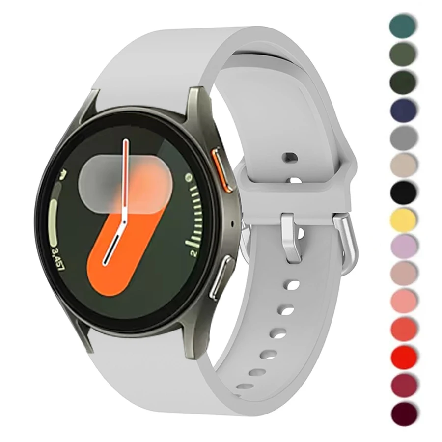 Silicone Strap For Samsung Galaxy Watch 7 6/5/4 44mm 40mm pro 45mm Sport 20mm Watchband Bracelet Galaxy Watch6 Classic 43mm 47mm