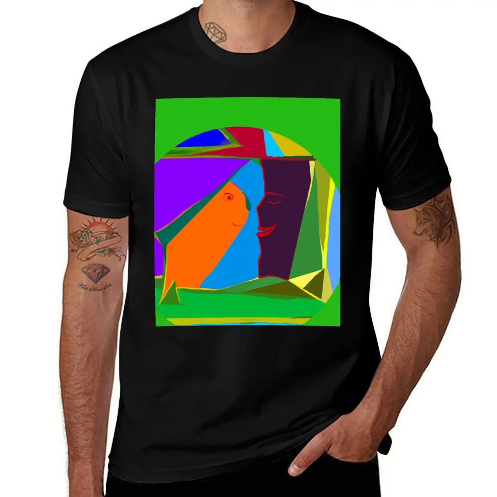 friends at the window T-Shirt Creative Graphic Tee Shirt