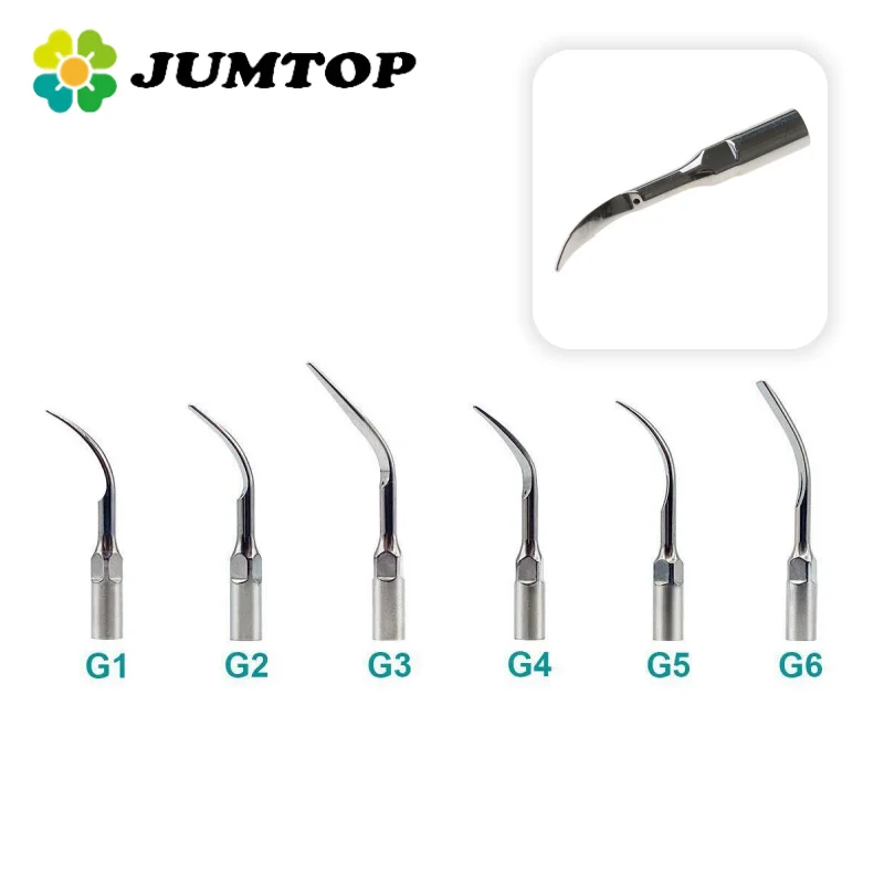 

JUMTOP 5Pcs Dental Dental Ultrasonic Scaler Tips Compatible for EMS Woodpecker Ultrasonic Scaler Handpiece